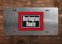 Burlington Route Zephyr License Plate