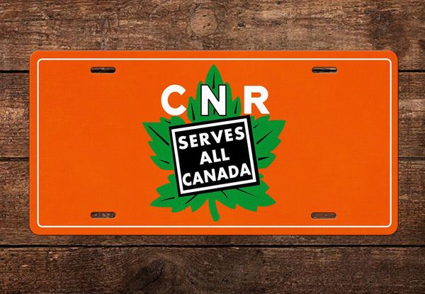 Canadian National Leaf License Plate