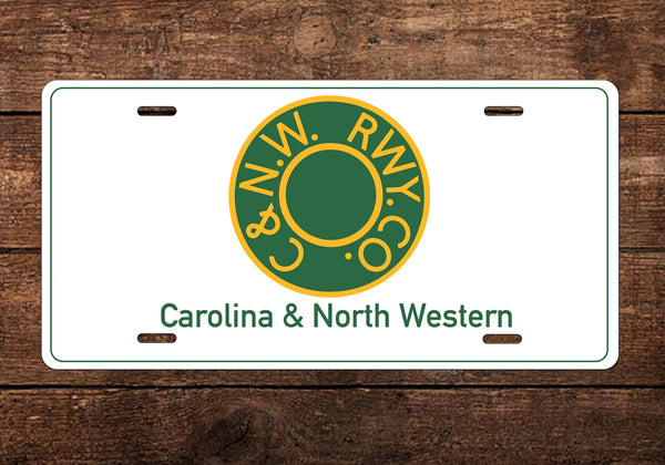 Carolina & North Western License Plate
