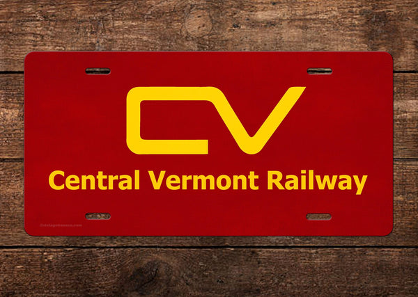 Central Vermont Railway License Plate