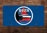Delta Air Lines License Plate