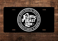 Atlantic Coast Line RR (Black/White) License Plate