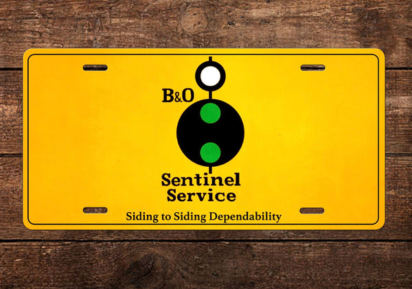 Baltimore & Ohio (B&O) Sentinel Service License Plate