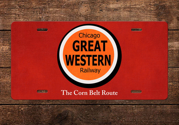 Chicago Great Western License Plate