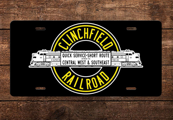 Clinchfield Railroad License Plate