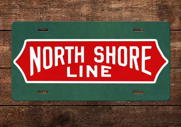 Chicago North Shore and Milwaukee Railroad - North Shore Line - License Plate