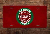 Duluth Missabe & Iron Range Safety First License Plate
