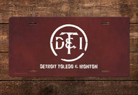 Detroit Toledo Ironton Faded Logo License Plate
