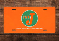 Elgin, Joliet & Eastern Railway License Plate