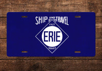Erie Travel & Ship License Plate
