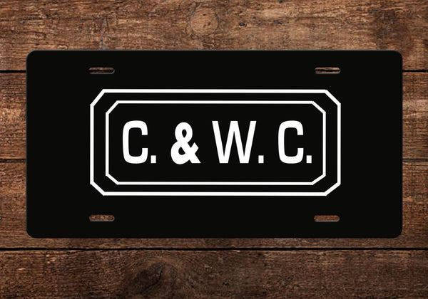 Charleston & Western Carolina Railway (C&WC) License Plate