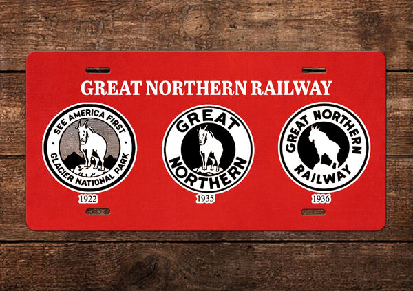 Great Northern RY "Rocky" License Plate