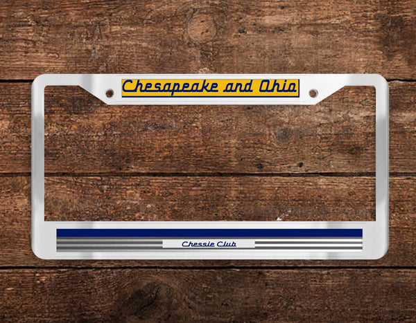 Chesapeake & Ohio (C&O) - Chessie Club - Chrome License Plate Frame