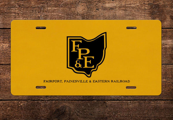 Fairport, Painesville & Eastern (FP&E) Railroad License Plate