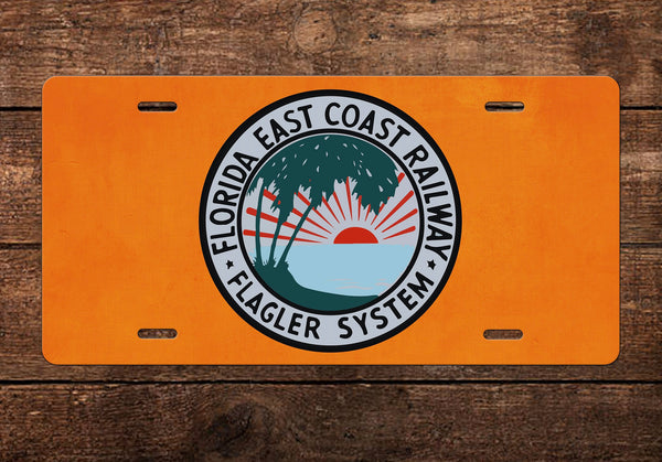Florida East Coast  Flagler System License Plate