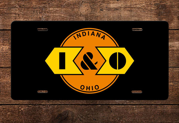 Indiana & Ohio RR License Plate