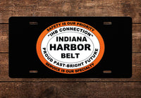 Indiana Harbor Belt License Plate