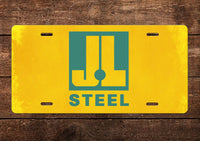 J&L Steel - Modern Logo - License Plate