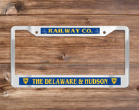 Delaware & Hudson (D&H) Railway Co. Chrome License Plate Frame