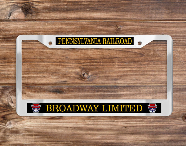 Pennsylvania Railroad - Broadway Limited (PRR) Chrome License Plate Frame