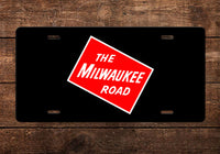Milwaukee Road License Plate