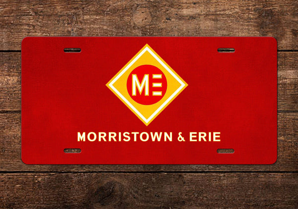 Morristown & Erie Railway License Plate