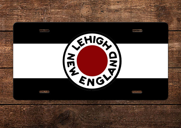 Lehigh New England Railroad License Plate