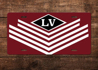 Lehigh Valley Locomotive Nose License Plate