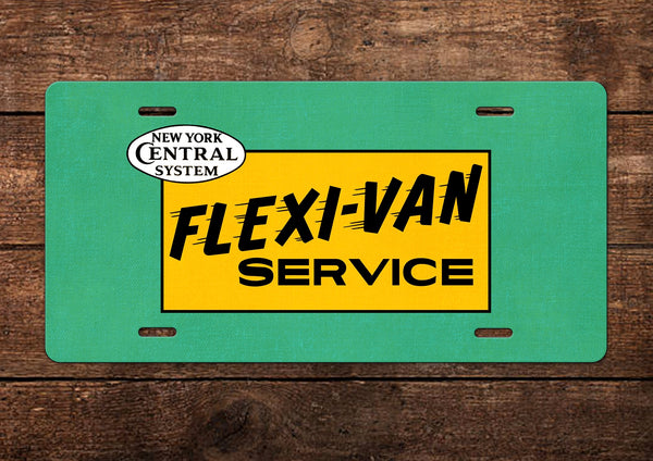 New York Central Flexi-Van License Plate