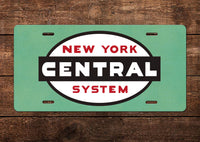 New York Central (NYC) RR License Plate