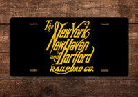 New York New Haven & Hartford RR License Plate