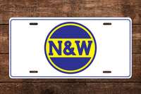 Norfolk & Western (N&W) - Hamburger Logo - Classic License Plate