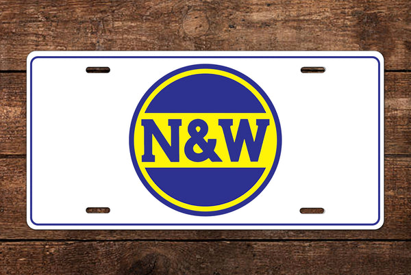 Norfolk & Western (N&W) - Hamburger Logo - Classic License Plate