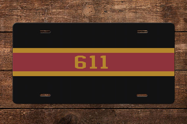Norfolk & Western Class J 611 Pinstripe/Number (N&W) License Plate