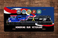 Norfolk Southern (NS) - No. 6920 Honoring Our Veterans - Flag - License Plate