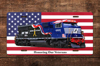 Norfolk Southern (NS) - No. 6920 Honoring Our Veterans - License Plate