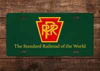 Pennsylvania Railroad (PRR) "Standard Railroad of the World" License Plate