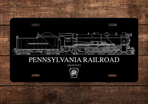 Pennsylvania Railroad (PRR) Class K-4 (4-6-2) License Plate