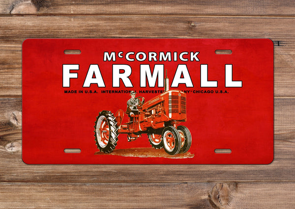 IH Farmall Super A Tractor License Plate