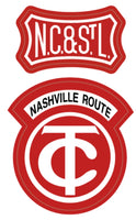 NC& StL "Nashville Route" Vinyl Sticker (Pair)