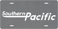 Southern Pacific (SP) "Speed Lettering" Logo License Plate