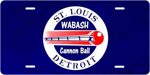 Wabash - Cannon Ball - License Plate