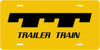 Trailer Train Logo License Plate