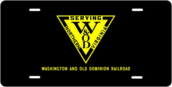 Washington & Old Dominion Railroad License Plate