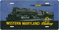 Western Maryland Vintage License Plate