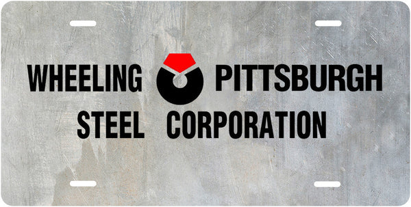 Wheeling Pittsburgh Steel Corp License Plate
