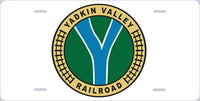 Yadkin Valley Railroad License Plate