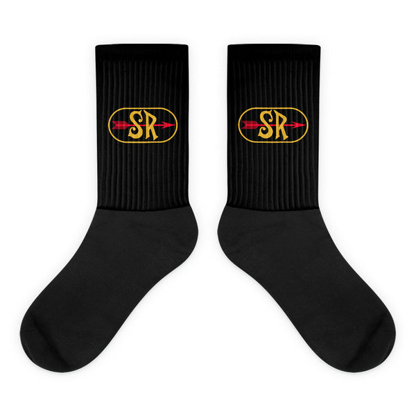 Southern Railway (SOU) Arrow Logo Black Socks